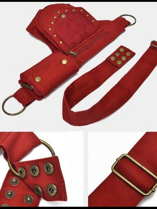 Renaissance Bag Festival Bag Fanny Pack Lace Waist Bag Utility Hip Belt Waist main image 5